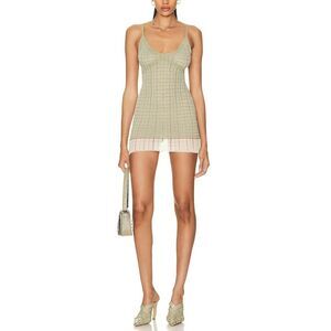 Knwls Ardra Mini Dress Pistachio S